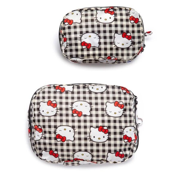 NWT Baggu Packing Cube Set - Hello Kitty Black Gingham - Picture 6 of 6
